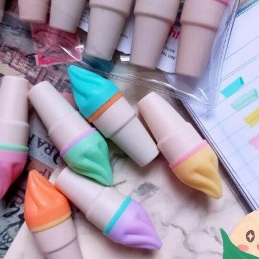 هایلایت،هایلایتر بستنی پمادی تک عددی لوازم تحریر کلاسیک